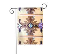 WHJSHOP Drapeaux de jardin à motif graphique de peuples autochtones 30,5 x 45,7 cm pour décoration de cour avec une largeur de poteau de 3 cm (drapeau uniquement, mât non inclus)