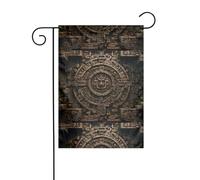 WHJSHOP Drapeaux de jardin à motifs de textures de civilisation antique 30,5 x 45,7 cm pour décoration de cour avec une largeur de poteau de 3 cm (drapeau uniquement, mât non inclus)