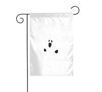 WHJSHOP Drapeaux de jardin amusants imprimés fantômes 30,5 x 45,7 cm pour décoration de cour avec une largeur de poteau de 3 cm (drapeau uniquement, mât non inclus)