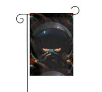 WHJSHOP Drapeaux de jardin avec image d'astronautes futurs 30,5 x 45,7 cm pour décoration de cour avec une largeur de poteau de 3 cm (drapeau uniquement, mât non inclus)