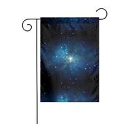 WHJSHOP Drapeaux de jardin Cosmic avec impression nuit étoilée 30,5 x 45,7 cm pour décoration de cour avec une largeur de poteau de 3 cm (drapeau uniquement, mât non inclus)