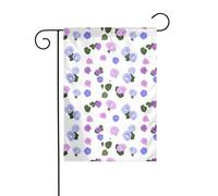 WHJSHOP Drapeaux de jardin en cristal avec motif gloire du matin 30,5 x 45,7 cm pour décoration de cour avec une largeur de poteau de 3 cm (drapeau uniquement, mât non inclus)