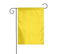 WHJSHOP Drapeaux de jardin imprimés jaune pâle 30,5 x 45,7 cm pour décoration de cour avec une largeur de poteau de 3 cm (drapeau uniquement, mât non inclus)