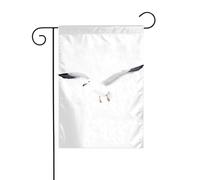 WHJSHOP Drapeaux de jardin imprimés mouettes volantes 30,5 x 45,7 cm pour décoration de cour avec une largeur de poteau de 3 cm (drapeau uniquement, mât non inclus)