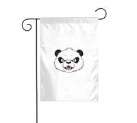 WHJSHOP Drapeaux de jardin imprimés panda en colère 30,5 x 45,7 cm pour décoration de cour avec une largeur de poteau de 3 cm (drapeau uniquement, mât non inclus)