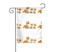WHJSHOP Drapeaux de jardin imprimés « Three Little Friends » - 30,5 x 45,7 cm - Pour décoration de cour - Largeur de poteau de 3 cm (drapeau uniquement, mât non inclus)