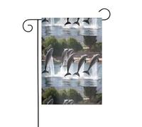 WHJSHOP Drapeaux de jardin mignons de 30,5 x 45,7 cm pour décoration de cour avec une largeur de poteau de 3 cm (drapeau uniquement, mât non inclus)