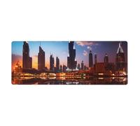 WHJSHOP Dubai Sidewinder Tower Tapis de souris extra large antidérapant pour clavier de jeu et bureau d'ordinateur Version épaisse 30,5 x 80 cm