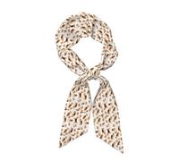 WHJSHOP Écharpe longue en soie imprimée chien pour femme, bande douce et lisse, accessoires de sac à main