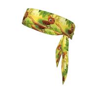 WHJSHOP Foulard de sport avec impression zen, absorbant la transpiration et respirant, bandeau de mouvement, foulard double face