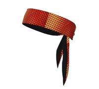WHJSHOP Foulard de sport double face à motif écailles de poisson rouge, séchage rapide, évacuation de l'humidité pour femmes, filles et hommes