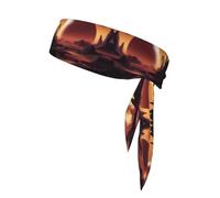 WHJSHOP Foulard de sport imprimé Alien Planet, absorbant la transpiration et respirant, bandeau de mouvement, foulard double face