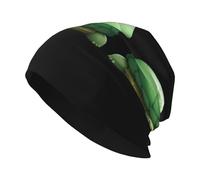 WHJSHOP Friendly Little Turtle and Rabbit Print Adult Knit Beanie - Bonnet extensible doux et confortable pour homme et femme Noir