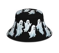 WHJSHOP Ghosts Floating in The Air Picture Chapeau cloche réfléchissant respirant pour homme et femme pour voyage, camping Noir