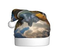 WHJSHOP Grand Teton Chapeau de Noël imprimé parc national pour adulte Convient pour Halloween, Noël et Nouvel An