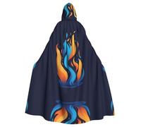 WHJSHOP Grande cape à capuche pour adulte avec nœud papillon, sans fermeture éclair