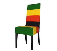 WHJSHOP Housse de protection motif drapeau du Zimbabwe pour chaise de salle à manger, douce, confortable, infroissable, élastique, s'adapte à la plupart des chaises sans accoudoirs