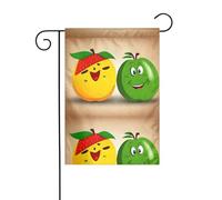WHJSHOP Images de fruits de dessin animé image drapeau de jardin décoration cour 30,5 x 45,7 cm d'épaisseur durable