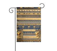 WHJSHOP Impressions de fresques pharaoniques égyptiennes de 30,5 x 45,7 cm pour décoration de cour avec une largeur de poteau de 3 cm (drapeau uniquement, mât non inclus)