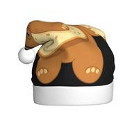 WHJSHOP Joli chapeau de Noël imprimé ours en pain pour adulte, ce qui en fait un cadeau amusant et durable pour homme et femme