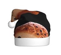 WHJSHOP Joli chapeau de Noël imprimé pain leba pour adulte, ce qui en fait un cadeau amusant et durable pour homme et femme