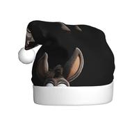 WHJSHOP Joli chapeau de Noël imprimé petit âne pour adulte, ce qui en fait un cadeau amusant et durable pour homme et femme