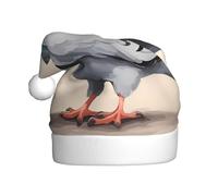 WHJSHOP Joli chapeau de Noël imprimé pigeon pour adulte, ce qui en fait un cadeau amusant et durable pour homme et femme