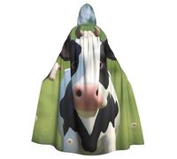 WHJSHOP Jolie cape à capuche pour adulte avec image de petite vache pour Halloween, costumes de jeu de rôle et fêtes à thème