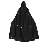 WHJSHOP Keep smiling every day Prints Halloween Cape à capuche pour adulte sans fermeture éclair, confortable et durable pour les jeux de rôle