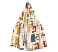 WHJSHOP La cape à capuche d'Halloween moderne du milieu du siècle pour adulte est une cape super grande, confortable et durable