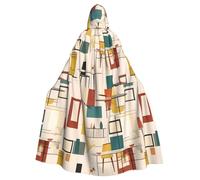 WHJSHOP La cape à capuche d'Halloween moderne du milieu du siècle pour adulte est une cape super grande, confortable et durable