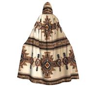WHJSHOP La cape à capuche pour adulte avec motif de peinture amérindienne est une cape super grande, confortable et durable