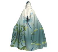 WHJSHOP La cape à capuche pour adulte avec motif de peinture libellule est une cape super grande, confortable et durable