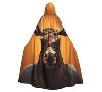 WHJSHOP La cape à capuche pour adulte avec motif élan cool est une cape super grande, confortable et durable