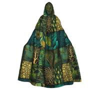 WHJSHOP La cape à capuche pour adulte avec motif forêt tropicale tropicale est une cape super grande, confortable et durable