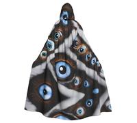 WHJSHOP La cape à capuche pour adulte avec motif mauvais œil est une cape super grande, confortable et durable