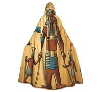 WHJSHOP La cape à capuche pour adulte de la série Ancient Egypt Tribe est une cape super grande, confortable et durable