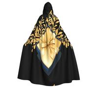 WHJSHOP La cape à capuche pour adulte motif branches dorées dans un coffret cadeau est une cape super grande, confortable et durable