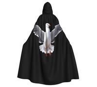 WHJSHOP La cape à capuche pour adulte motif mouette déployant ses ailes est une cape super grande, confortable et durable