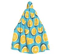 WHJSHOP Lemon Wedges Picture Halloween Cape à capuche pour homme et femme Vêtements Manteau Jeu de rôle