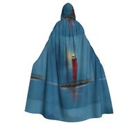 WHJSHOP Lighthouse On The Coast Picture Halloween Cape à capuche pour homme et femme Vêtements Manteau Jeu de rôle