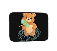 WHJSHOP Little Bear in The Net Bag Housse pour ordinateur portable - Housse résistante aux chocs pour ordinateur portable pour homme et femme, voyage d'affaires, école et bureau
