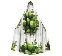 WHJSHOP Little Green Cookies. Cape à capuche pour adulte sans fermeture éclair, confortable et durable pour les jeux de rôle