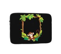 WHJSHOP Little Monkey on The Vine Housse pour ordinateur portable - Housse résistante aux chocs pour ordinateur portable pour homme et femme, voyage d'affaires, école et bureau