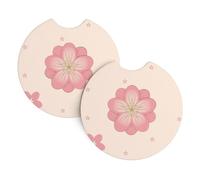 Whjshop Little Pink Cherry Blossoms Lot de 2 porte-gobelets imperméables et rapides pour voitures, camions, SUV et navires