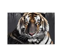Whjshop Lot de 1 000 puzzles éducatifs en bois avec motif tigre au repos pour soulager le stress