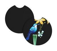 Whjshop Lot de 2 porte-gobelets d'intérieur de voiture avec motif de rosée - Étanche et rapide - Pour voitures, camions, SUV et navires