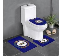 WHJSHOP Lot de 3 tapis de sol antidérapants avec motif drapeau de l'État du Kentucky - Tapis de sol de toilette en forme de U fermement fixé, absorbant et durable, épais et confortable