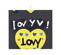 WHJSHOP Love You with All My Heart Tapis de cuisine absorbant en microfibre super absorbante et antidérapant