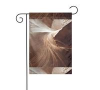 WHJSHOP Marques de vent sur les dunes de sable imprimées drapeaux de jardin 30,5 x 45,7 cm pour décoration de cour avec une largeur de poteau de 3 cm (drapeau uniquement, mât non inclus)